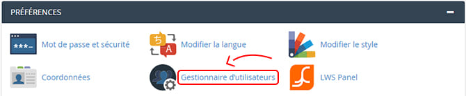 menu_préférence_cpanel