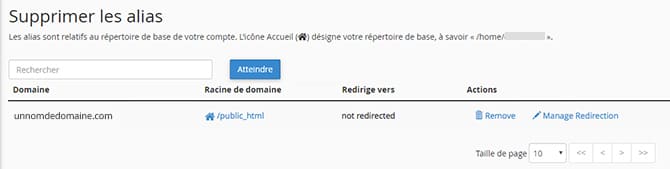 Supprimer_alias_cpanel