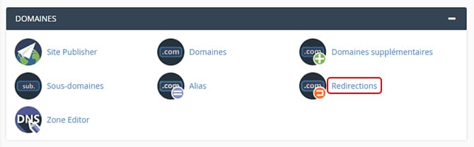 Redirection_cpanel