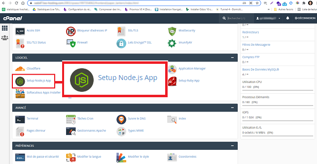 créer une application Node.JS